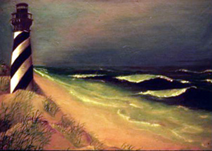 Hatteras Lighthouse before Move